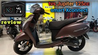 tvs Jupiter 125cc smart Xconnect new model 2024 details review [upl. by Naret]