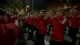 University of Wisconsin Marching Band at the Reliaquest Bowl New Year’s Eve Parade at Ybor City [upl. by Thetis]