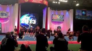 The Cheerleading Worlds 2013 Gym Tyme All Stars  Platinum Senior Medium Coed Level 5 [upl. by Oirevlis]