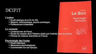 Fiche de lecture Psychologie des foules  Gustave Le Bon [upl. by Nyrhtac367]