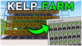 The MOST EFFICICENT Kelp Farm in Minecraft Java 121 Tutorial [upl. by Elleniad]