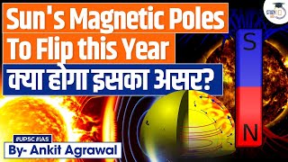 Sun’s Magnetic Poles will Flip in 2024 Here’s What that Means  UPSC Mains [upl. by Ispep]