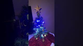 Finally decorated my little Christmas tree for my desk from Dollar tree christmasdecoration [upl. by Frissell703]