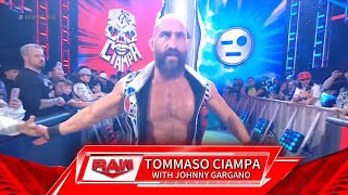 Tommaso Ciampa Entrance  WWE Monday Night Raw January 08 2024 [upl. by Atteirneh45]