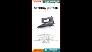 UNBOXING  Maspion Setrika Listrik HA110 [upl. by Accalia]