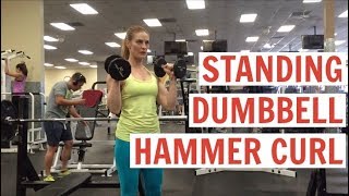 Standing Dumbbell Hammer Curl [upl. by Lissak]