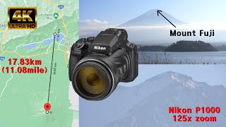 4K Nikon Coolpix P1000 Zoom test Mount Fuji in Japan shorts [upl. by Llerraf]