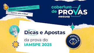 Dicas e Apostas para a prova da IAMSPE  Pediatria  Cobertura de Provas Medway [upl. by Eboh681]