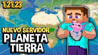 ✅ NUEVO SERVIDOR SURVIVAL de Minecraft del PLANETA TIERRA a ESCALA REAL 12123 Java y Bedrock🤩🔥 [upl. by Enilraep45]