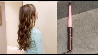 Remington Curling Wand Review and Tutorial [upl. by Enymsaj]