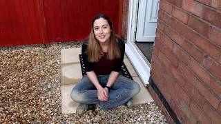 Laying Front Door Patio Slabs DIY  The Carpenters Daughter [upl. by Leeanne132]