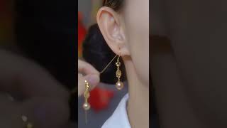 Beautiful earring disagin tutorial 🥰🥰🥰 earrings fashion jewellery ytshorts viralvideo [upl. by Surtemed]