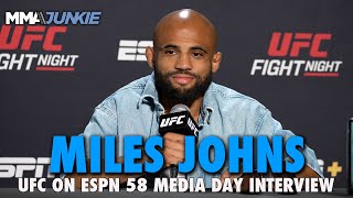 Miles Johns Only Top Tier Guys Can Beat Douglas Silva de Andrade  UFC on ESPN 58 [upl. by Nyleikcaj]