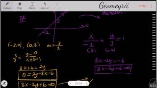 Analitik Geometri  Eğimi Ve Bir Noktası Bilinen Doğru Denklemi  26 [upl. by Mercie]