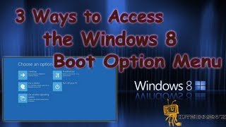 Episode 120  3 Ways to Access the Windows 8 Boot Options Menu [upl. by Barbra]