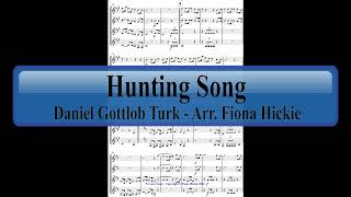 Hunting Song French Horn Quartet [upl. by Tybald62]