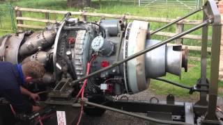 Rolls Royce Dart 510 Turbo Prop Engine Turning over [upl. by Trahern]