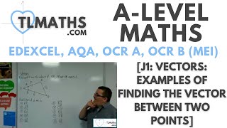 ALevel Maths J104 Vectors Examples of Finding the Vector between Two Points [upl. by Attehcram]