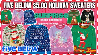 🏃🏻‍♀️‍➡️🏃🏻‍♀️‍➡️🏃🏻‍♀️‍➡️GOING FAST 500 CHRISTMAS SWEATERS AT FIVE BELOW fivebelow [upl. by Chavaree338]