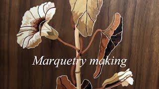 Marquetry making marquetry cabinet part 1 [upl. by Yatzeck]