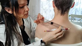 ASMR Unique Procedure Of Some Experiments On The Shoulder [upl. by Isborne199]