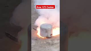 Anar testing vs cooker diwali2024 diwali shorts testing fireworks [upl. by Chad]