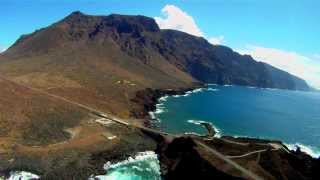 VOLANDO SOBRE CANARIAS  CARRETERA DE TENO A BUENAVISTA  TENERIFE [upl. by Ahsinik729]