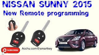 2015 NISSAN Sunny remote programmingNissan remote program [upl. by Anerec]