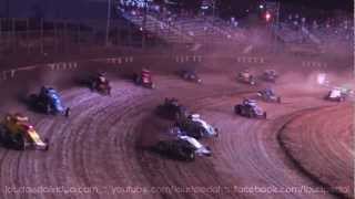 Perris Auto Speedway 81812  USACCRA Sprint Cars [upl. by Dillie]