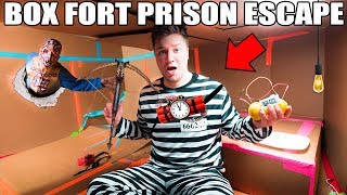 24 HOUR BOX FORT PRISON ESCAPE 📦🚔 ZOMBIE PRISON ESCAPE [upl. by Eserehs]