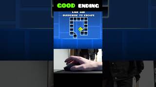 Geometry Dash Cube Trap GOOD Ending 😂 shorts [upl. by Levan]