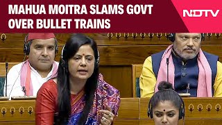 Mahua Moitra Speech  TMC MP Slams Government For Prioritising Bullet Trains Over Kavach System [upl. by Dranik]