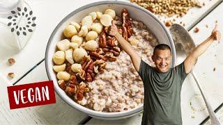 Buchweizen Porridge  Herzhaft und Süss  glutenfrei amp vegan [upl. by Annovoj529]