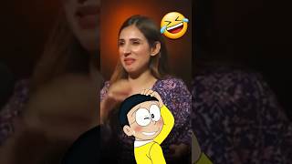 🤣Nobita Ke Sath Funny Tongue Twister😂🤗  Doraemon dubbing doraemon shorts podcast viral voice [upl. by Anihcak681]