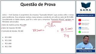 QUESTÃO 22011  PIB CPA10 CPA20 CEA AI ANCORD [upl. by Levy]