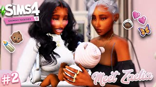 Princess Meets The Family👶🏾💕  The Sims 4 Growing Together Ep 2 — Lets Play [upl. by Kendrah]