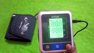 Dr Trust AOne Max Digital Blood Pressure Monitor Review Features and Settings In Hindi [upl. by Edak]