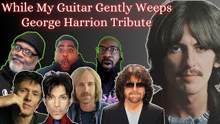 While My Guitar Gently Weeps  Reaction Prince Jeff Lynne Tom Petty Steve Winwood Allstars [upl. by Atoiyanap554]