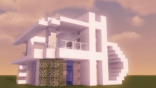 Minecraft How To Build A Large Modern House Tutorial [upl. by Marron91]