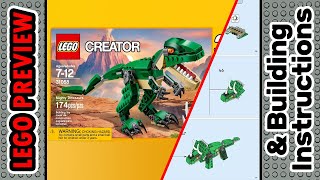 PREVIEW 31058 LEGO CREATOR Mighty Dinosaurs​ amp Building Instructions LEGO 2023 [upl. by Oderfodog]