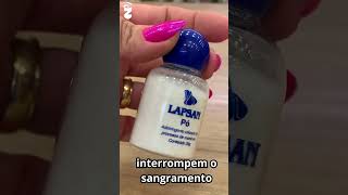 Pó hemostático Adstringente Lapsan 20g  Lojas Belezeira [upl. by Nanreh965]