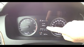 Hyundai Sonata 2016  how to reset the gas mileage [upl. by Neeruan]