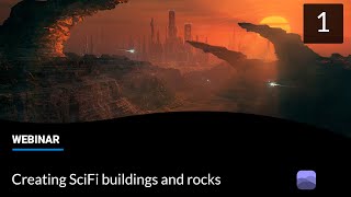 VUE Creating SciFi buildings and rocks webinar excerpt part 1 [upl. by Tung]