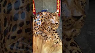 solid wood tiger chair handicraft [upl. by Kerwin]