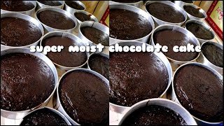 Easy chocolate moist cake recipe  Pangnegosyo [upl. by Meeharb]