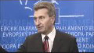 Gunther Oettinger Press Point after EU Hearings [upl. by Lorenzo420]