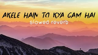 Akele Hain To Kya Gum hai  Slow Version   Slowed Reverb  Qayamat Se Qayamat Tak [upl. by Diarmuid136]