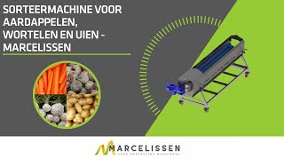 Sorteermachine voor Aardappelen Wortelen en Uien  Marcelissen [upl. by Elauqsap495]