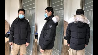 Canada Goose Wyndham Parka Black Label Try On Review [upl. by Rodenhouse]