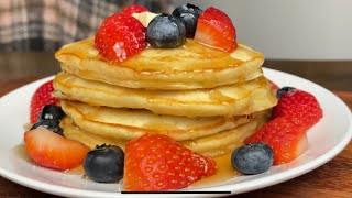 부드럽고 촉촉한 팬케이크 만들기🥞🥞 Fluffy Pancake Recipe [upl. by Chloette103]